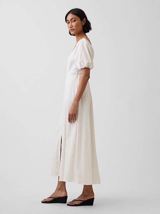 Gap Linen-Blend Empire Waist Maxi Dress — photo 4