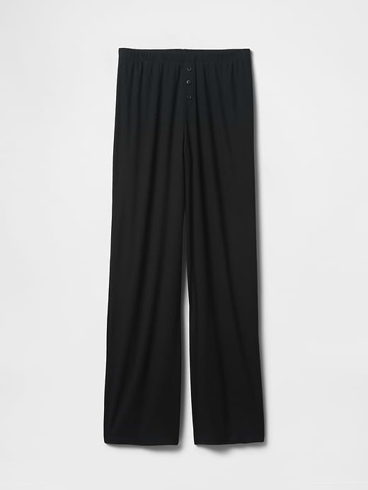 Gap MiniRib Wide-Leg PJ Pants — photo 4