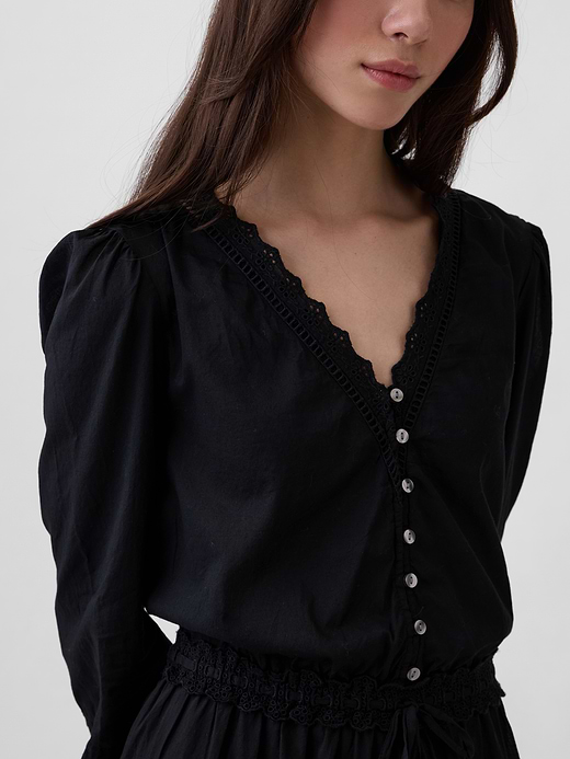 Gap Lace-Trim Mini Dress — photo 5
