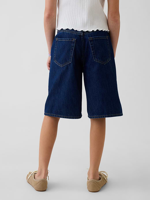 Gap Kids Mid Rise Longline Denim Shorts — photo 5