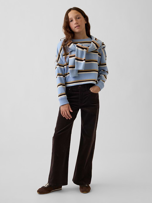 Gap Kids Low Rise Stride Wide-Leg Jeans — photo 1