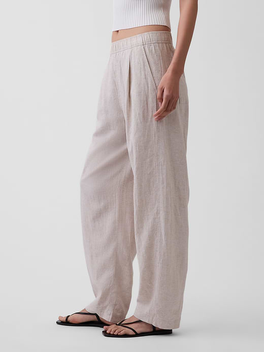 Gap Linen-Blend Easy Barrel Pants — photo 4