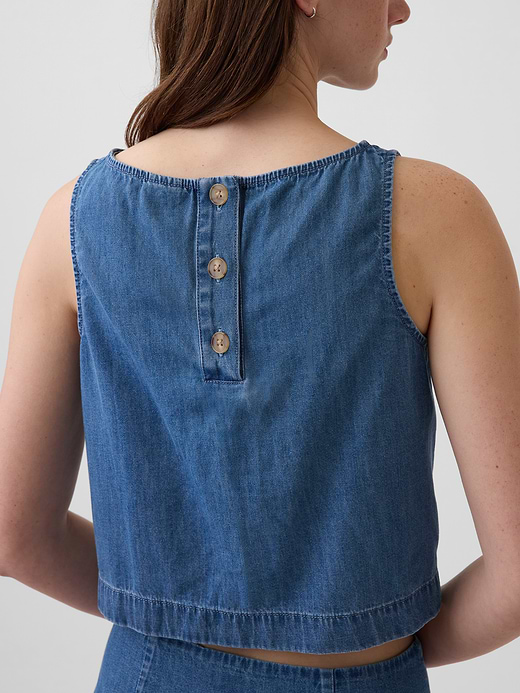 Gap Denim Crop Shell Tank Top — photo 9