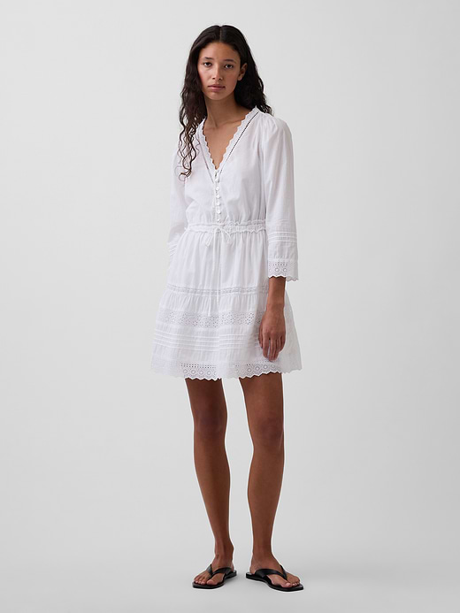 Gap Lace-Trim Mini Dress — photo 1