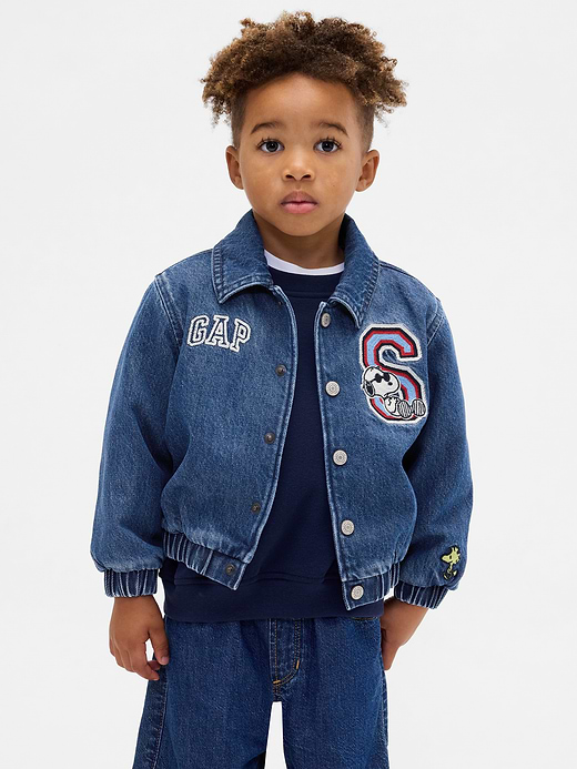Gap Baby & Toddler Snoopy Logo Denim Jacket — photo 1