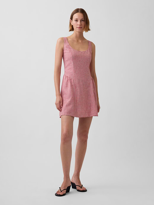 Gap Linen-Blend Drop-Waist Mini Dress — photo 1