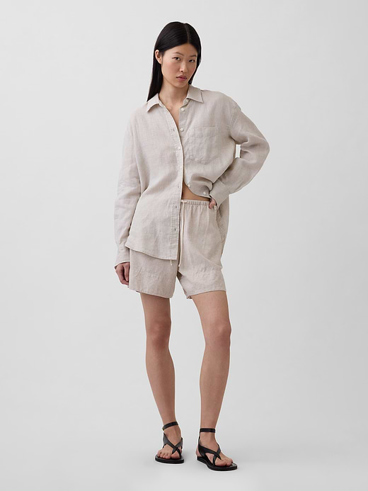 Gap 100% Linen Oversized Shirt — photo 3