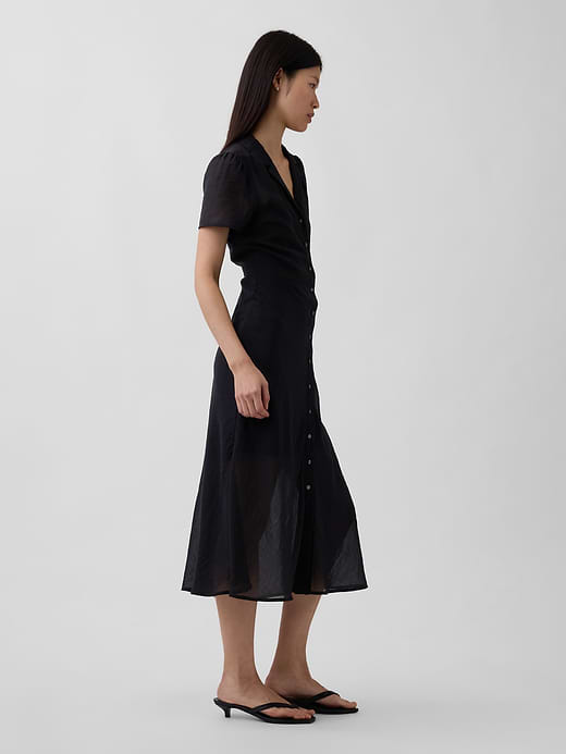 Gap Sheer Midi Shirtdress — photo 4