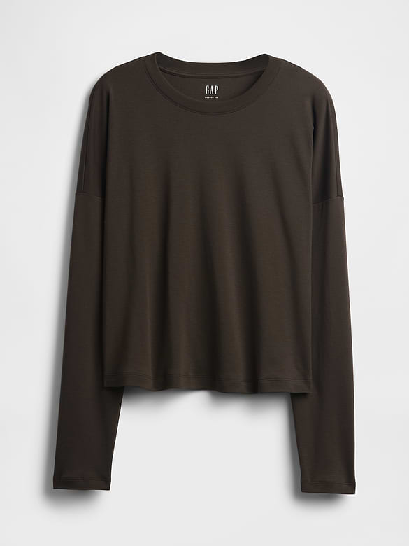 Gap Supima® Cotton Oversized Crop T-Shirt — photo 5