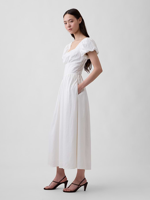 Gap Linen-Blend Drop-Waist Maxi Dress — photo 4