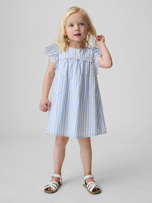 Gap Baby & Toddler Eyelet Gingham Dress — photo 1