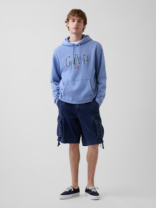 Gap VintageSoft Oversized Americana Logo Hoodie — photo 3