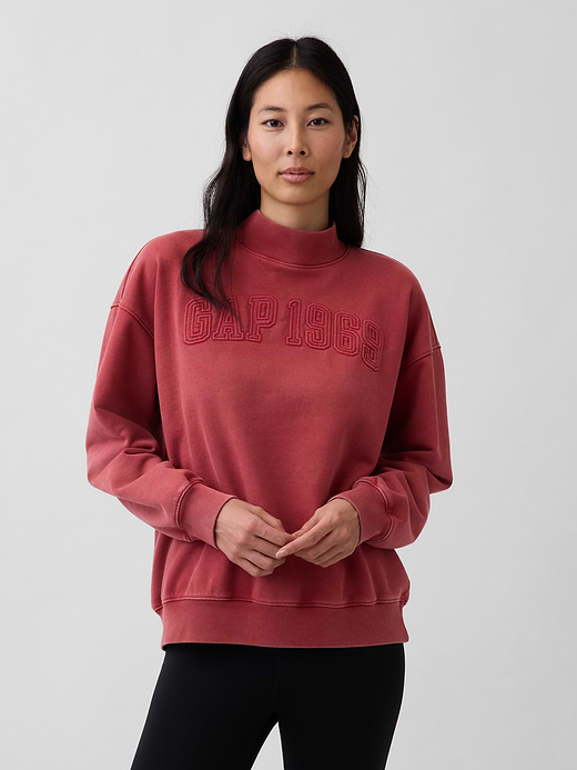 Gap Heavyweight French Terry Oversized Mockneck Sweatshirt — photo 1