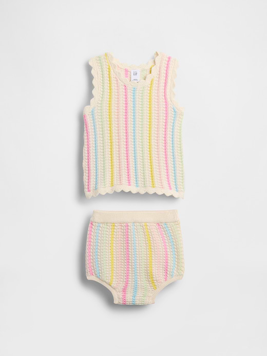 Gap Baby Crochet Stripe Tank Outfit Set — photo 1