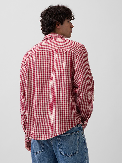 Gap 100% Linen Classic Shirt — photo 4