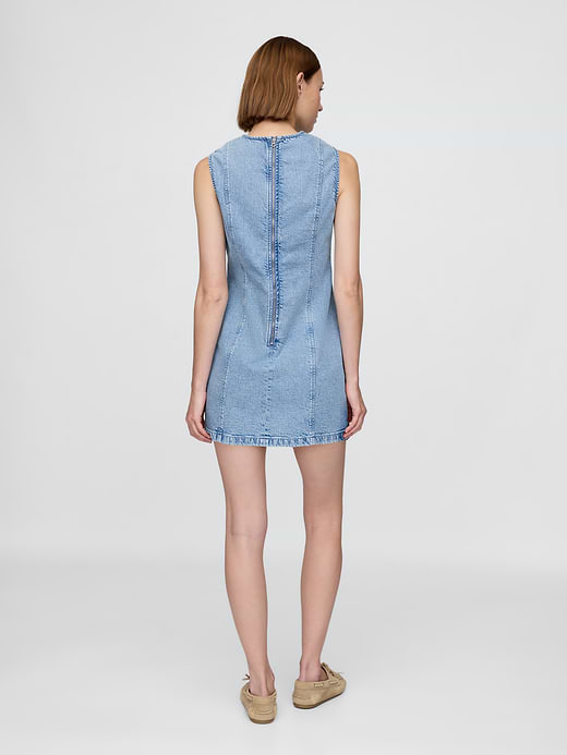 Gap Denim Mini Shift Dress — photo 3