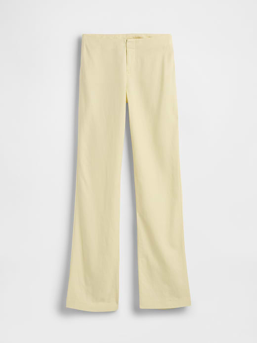 Gap Low Rise Linen-Blend Flare Pants — photo 8