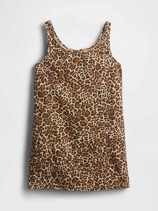 Gap UltraSoft Leopard Denim Mini Dress — photo 5