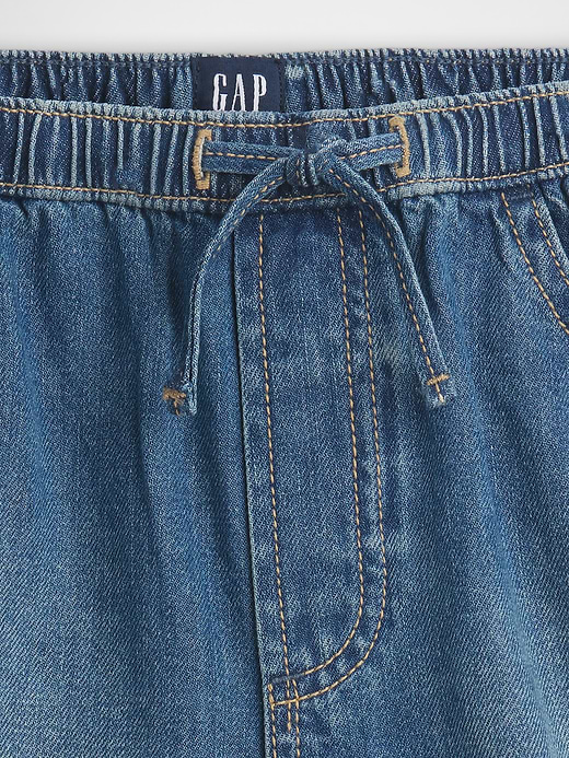 Gap Kids High Rise Denim Easy Shorts — photo 6