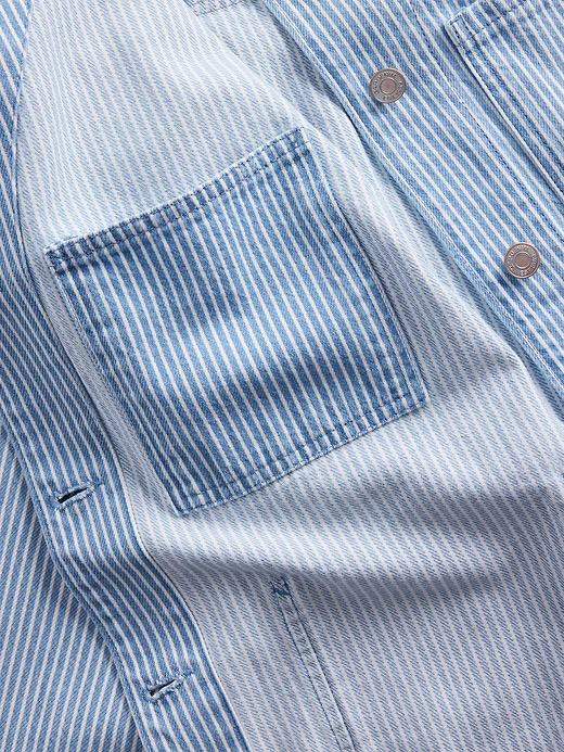 Gap Denim Stripe Chore Jacket — photo 6