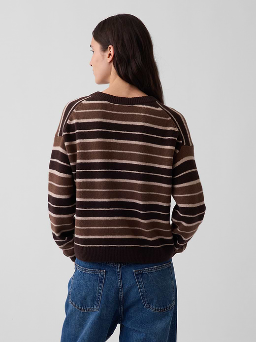 Gap CashSoft Oversized V-Neck Sweater — photo 4