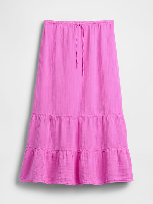Gap Cotton Gauze Tiered Easy Maxi Skirt — photo 6
