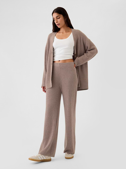 Gap CashSoft Shaker-Stitch Sweater Pants — photo 1
