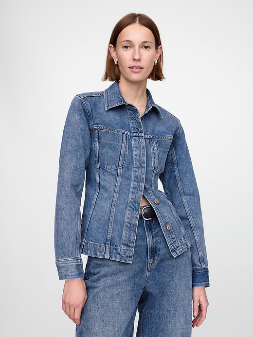 Gap Longline Denim Jacket — photo 1