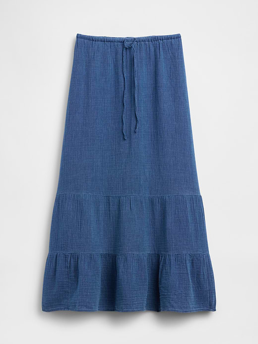 Gap Cotton Gauze Tiered Easy Maxi Skirt — photo 6