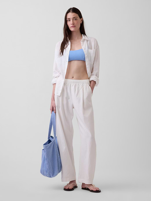 Gap Linen-Blend Easy Barrel Pants — photo 6