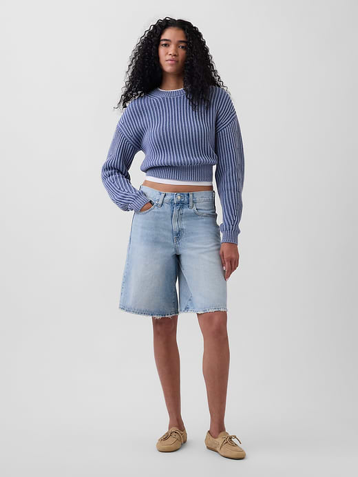 Gap 11" Mid Rise Longline Denim Shorts — photo 1