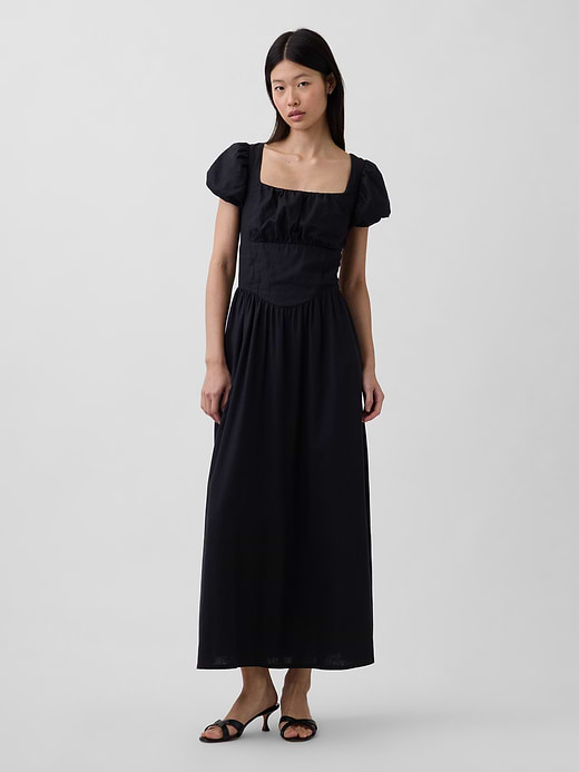 Gap Linen-Blend Drop-Waist Maxi Dress — photo 1