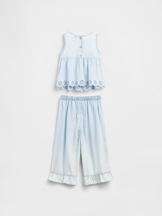 Gap Baby & Toddler Eyelet Denim Outfit Set — photo 4