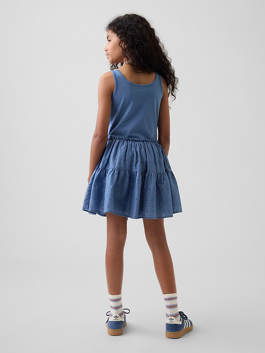 Gap Kids Mixed Media Tiered Tank Dress — photo 4