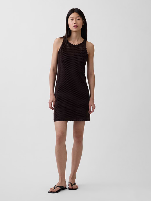 Gap 100% Cotton Crochet Mini Dress — photo 1