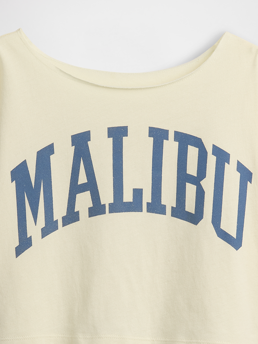 Gap Kids Oversized Wide-Neck T-Shirt — photo 5