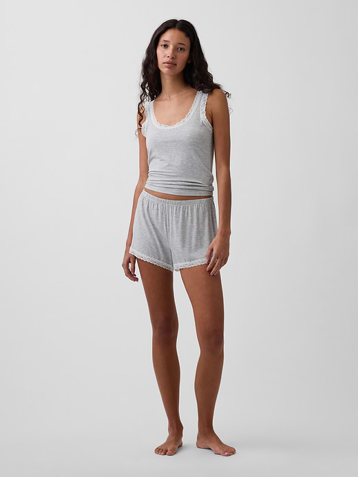 Gap SoftMade Modal Lace-Trim PJ Tank Top — photo 3