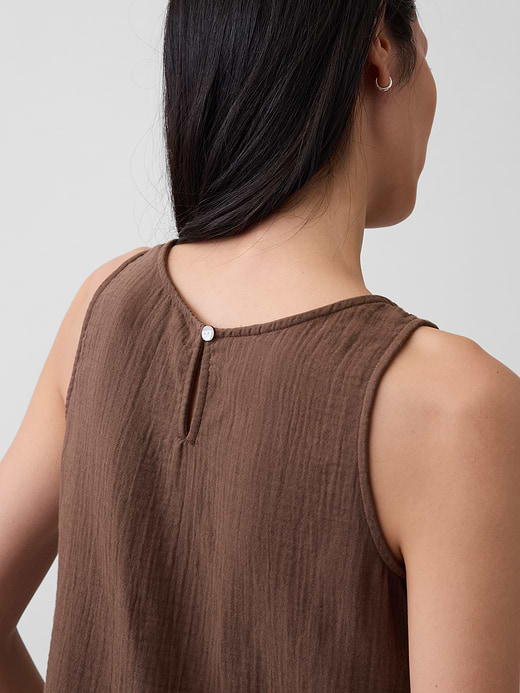 Gap Cotton Gauze Racer Shell Tank Top — photo 5