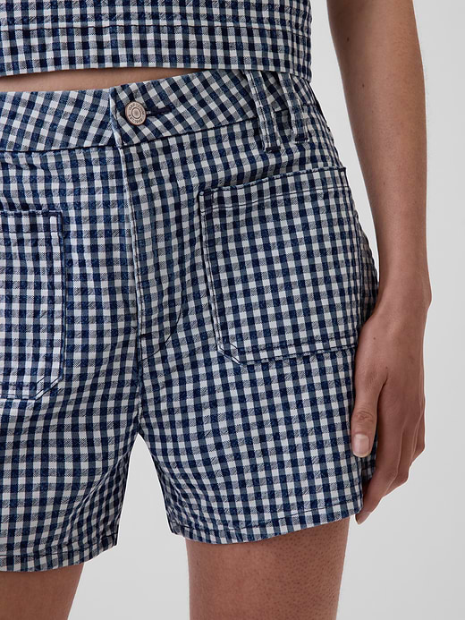 Gap 3.5" High Rise Relaxed Straight Denim Shorts — photo 8
