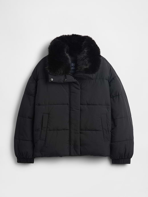 Gap Faux Fur-Trim Puffer Jacket — photo 6