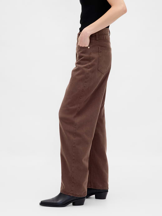 Gap High Rise Barrel Jeans — photo 4