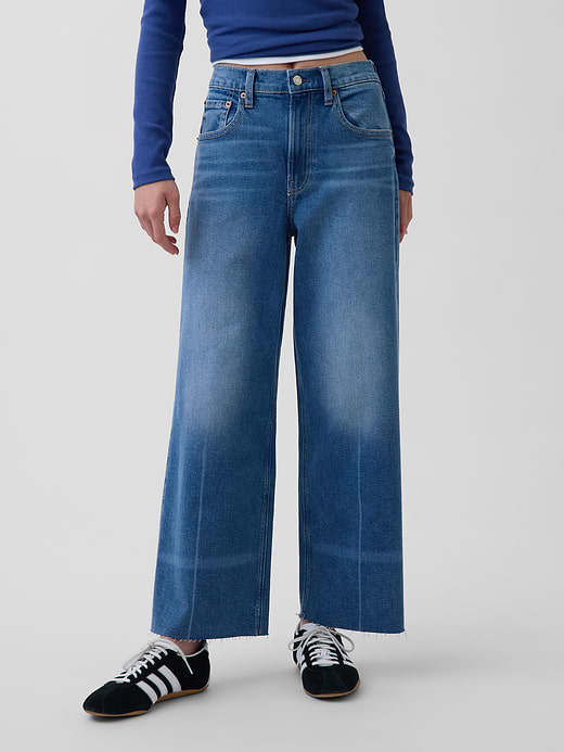 Gap High Rise Stride Wide-Leg Ankle Jeans — photo 11