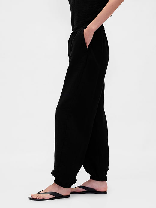 Gap Cotton Gauze Easy Joggers — photo 4