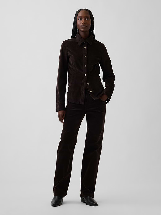 Gap Mid Rise Relaxed Straight Jeans — photo 1