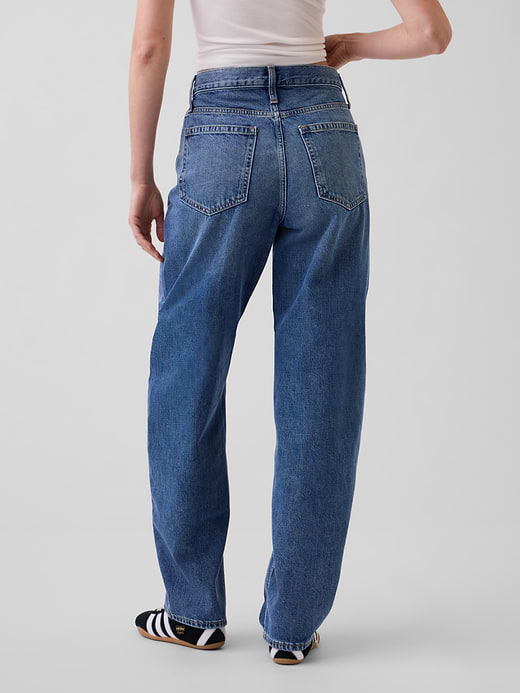 Gap High Rise Barrel Jeans — photo 5