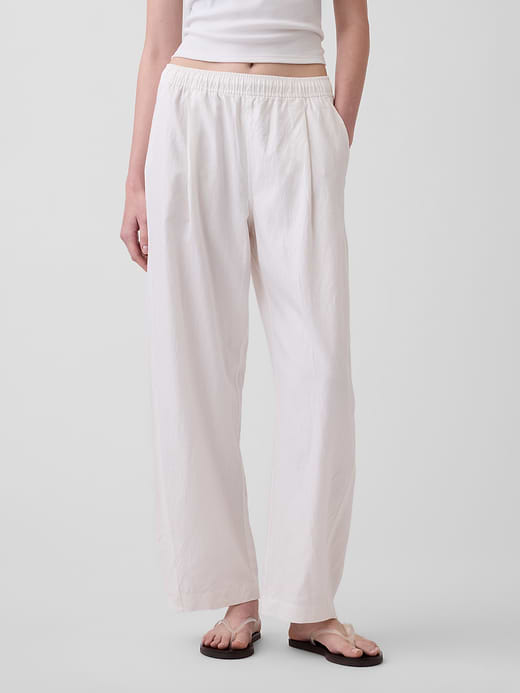 Gap Linen-Blend Easy Barrel Pants — photo 3