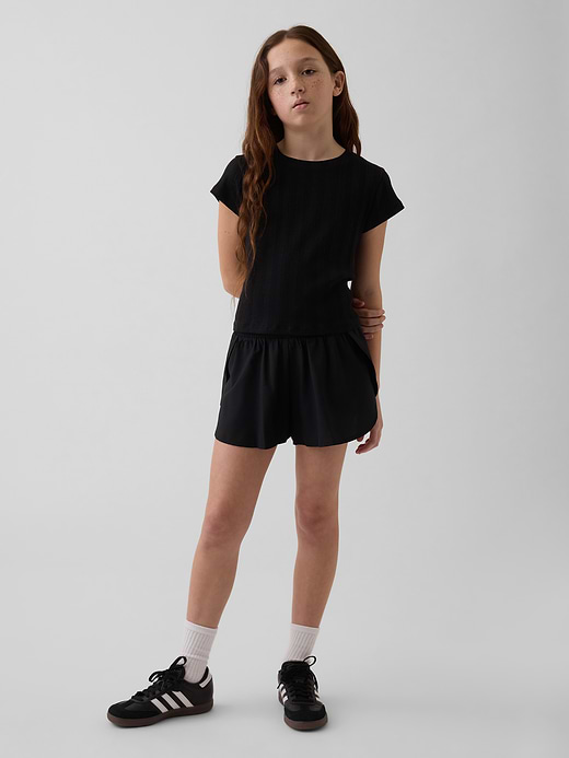 Gap Kids Quick-Dry Butterfly-Hem Run Shorts — photo 1