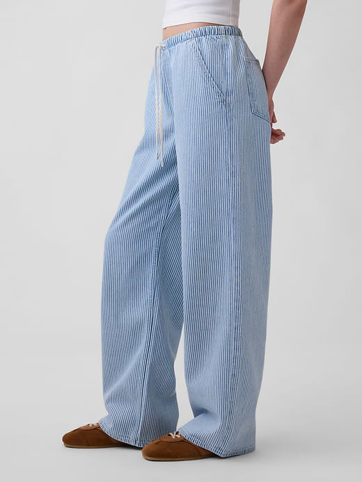 Gap Low Rise UltraSoft Easy '90s Loose Stripe Jeans — photo 4