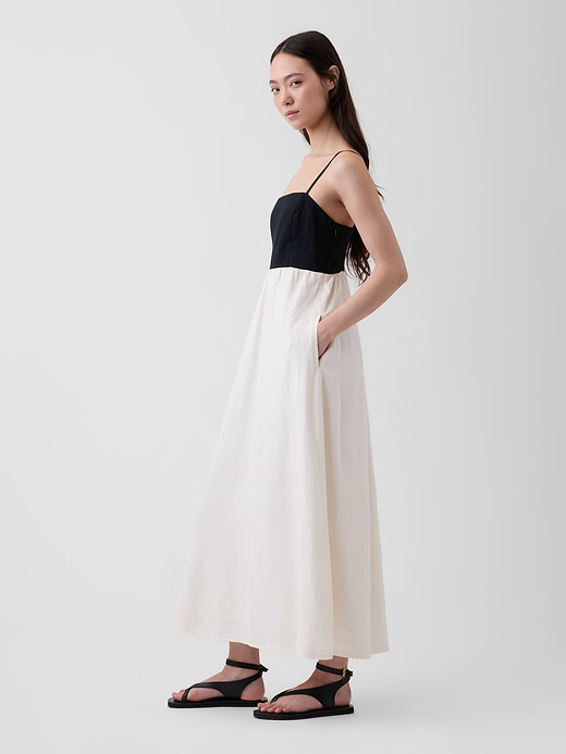 Gap Linen-Blend Empire Waist Maxi Dress — photo 4