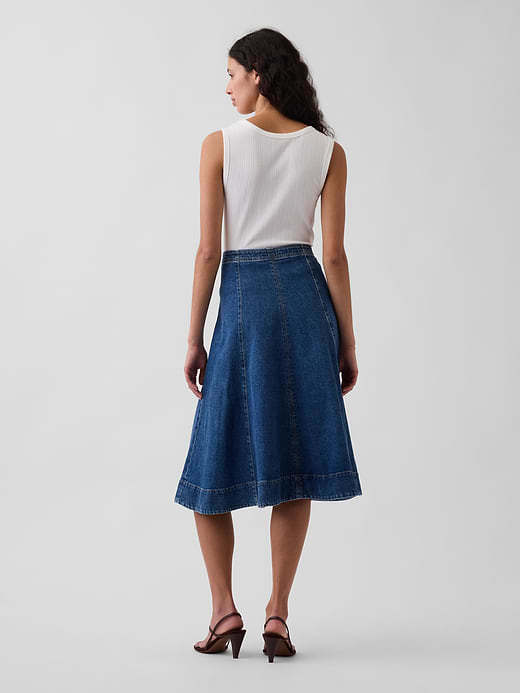 Gap Denim Midi Tulip Skirt — photo 3